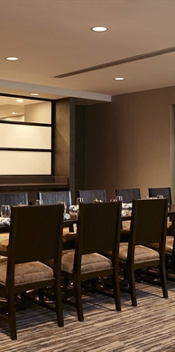Private dining table seating 14